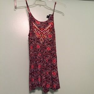 Angie Black and Red Romper